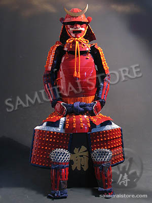 L049 Red Lacquered Okegawa Samurai Armor | Samurai Store International